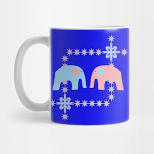 Two elephants Mug